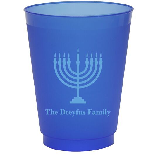 Lights of the Menorah Colored Shatterproof Cups